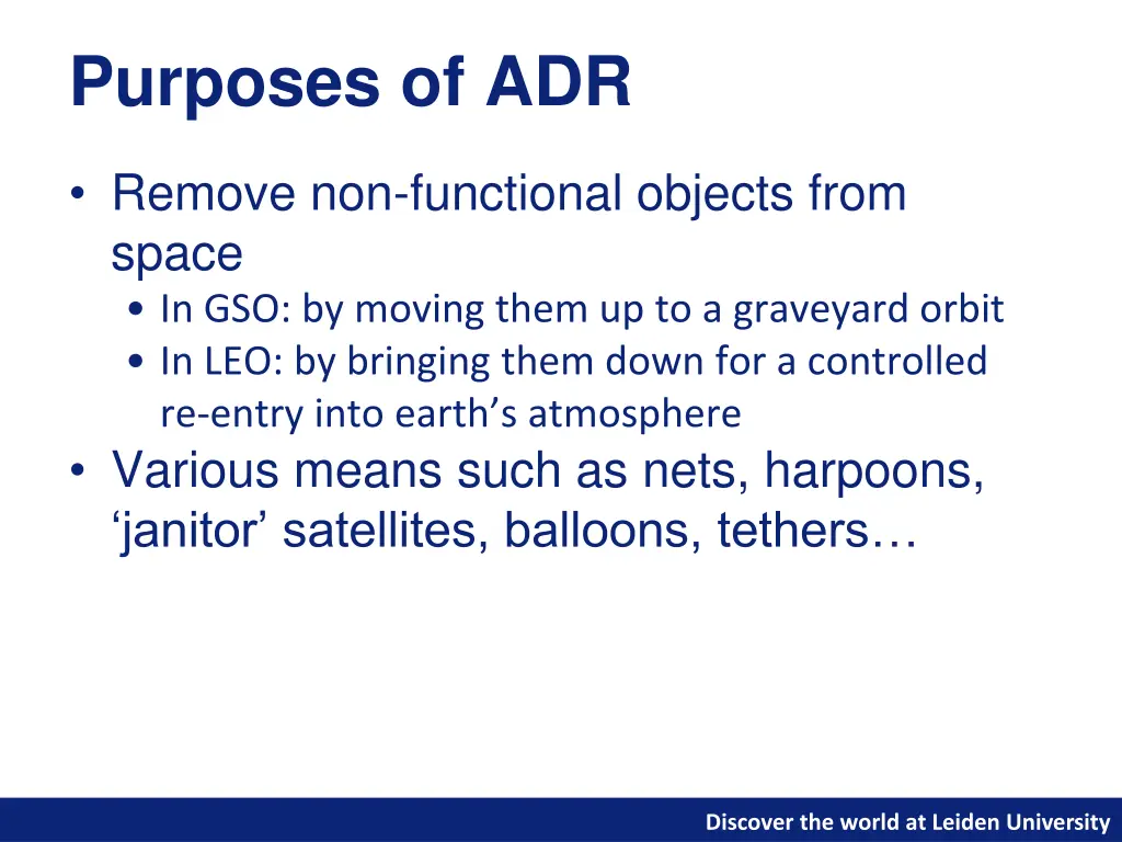 purposes of adr