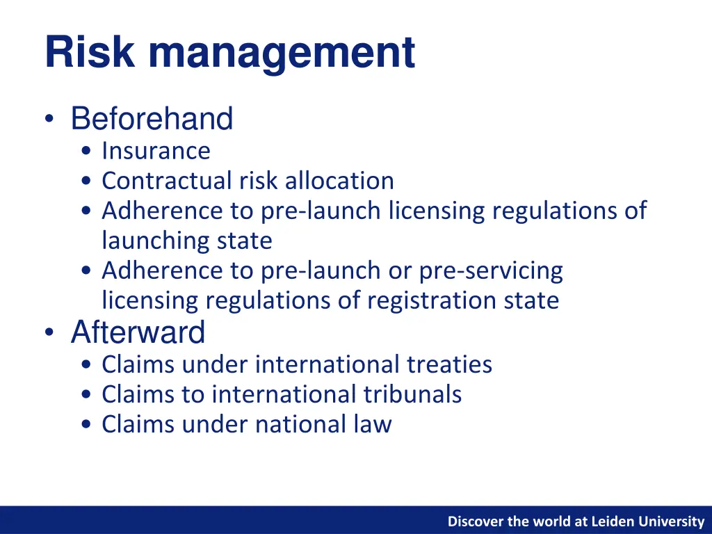 risk management