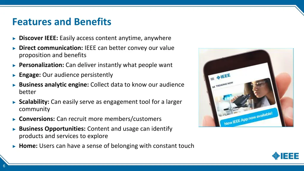 features and benefits