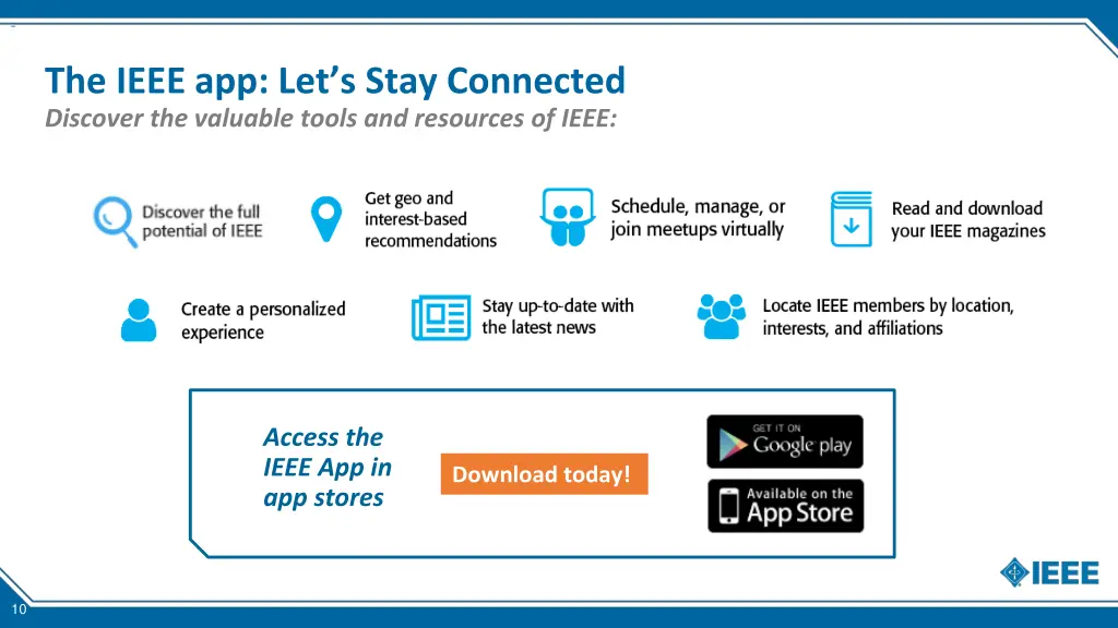 the ieee app let s stay connected discover