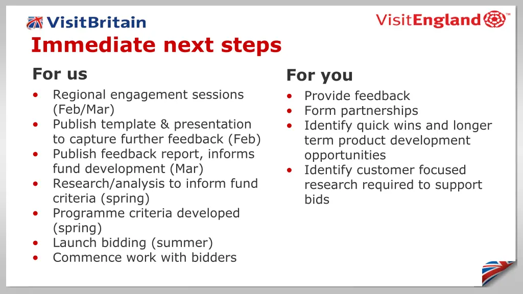 immediate next steps for us regional engagement