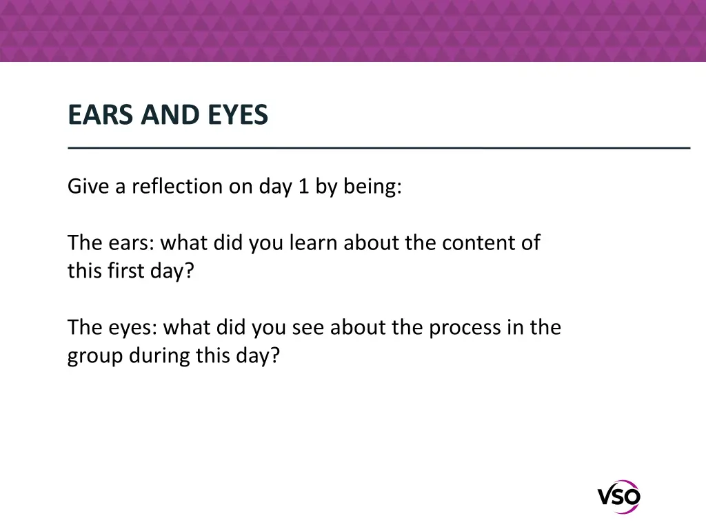 ears and eyes