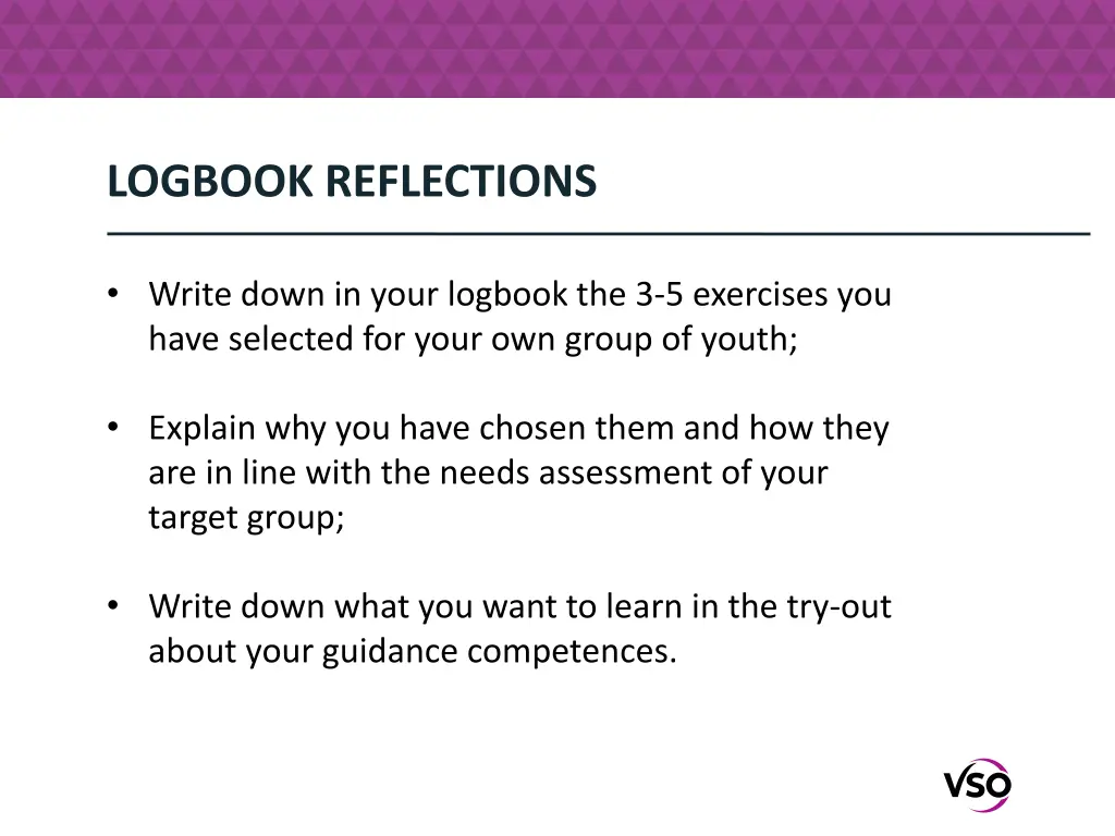 logbook reflections