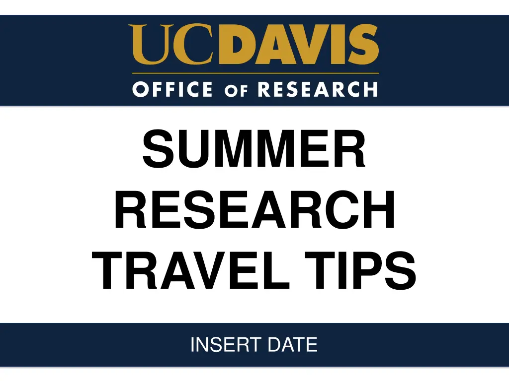summer research travel tips