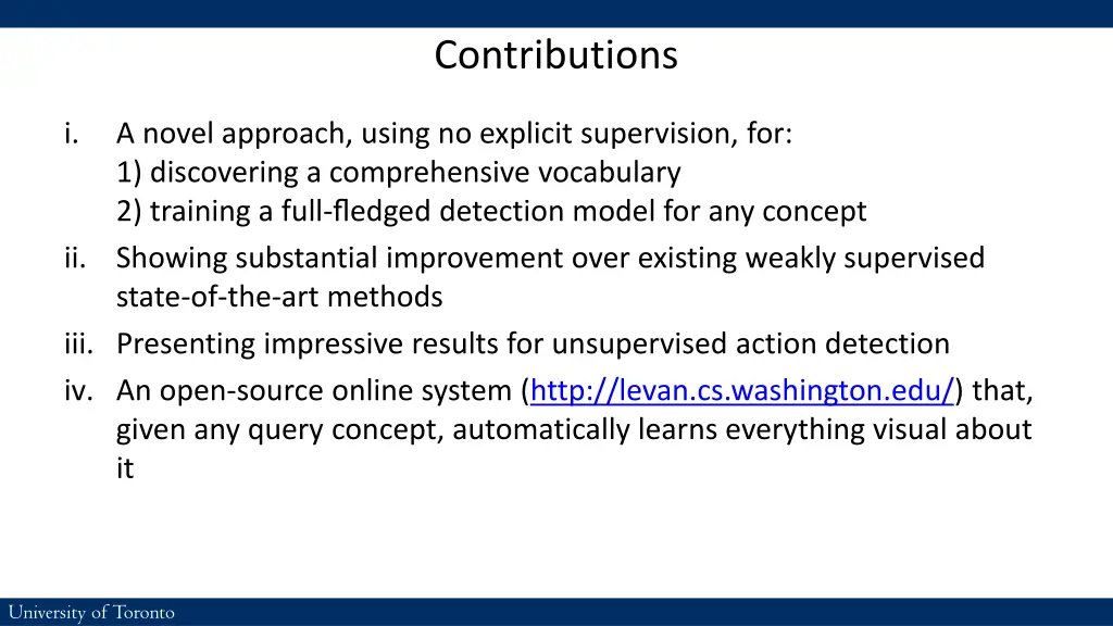 contributions