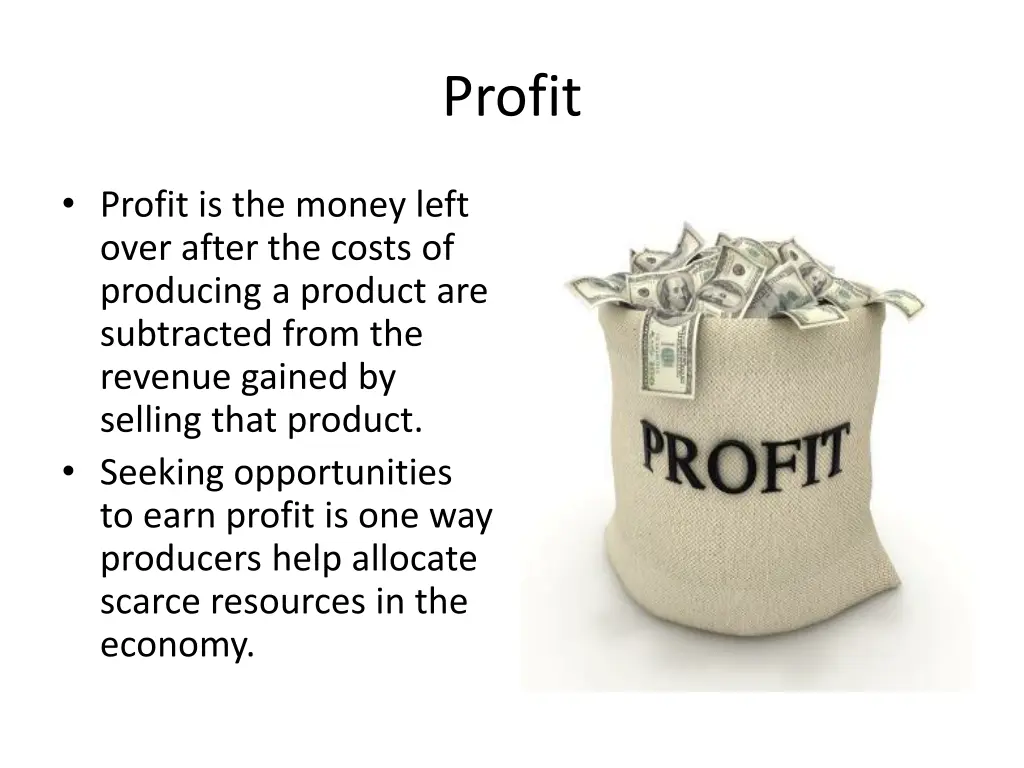 profit