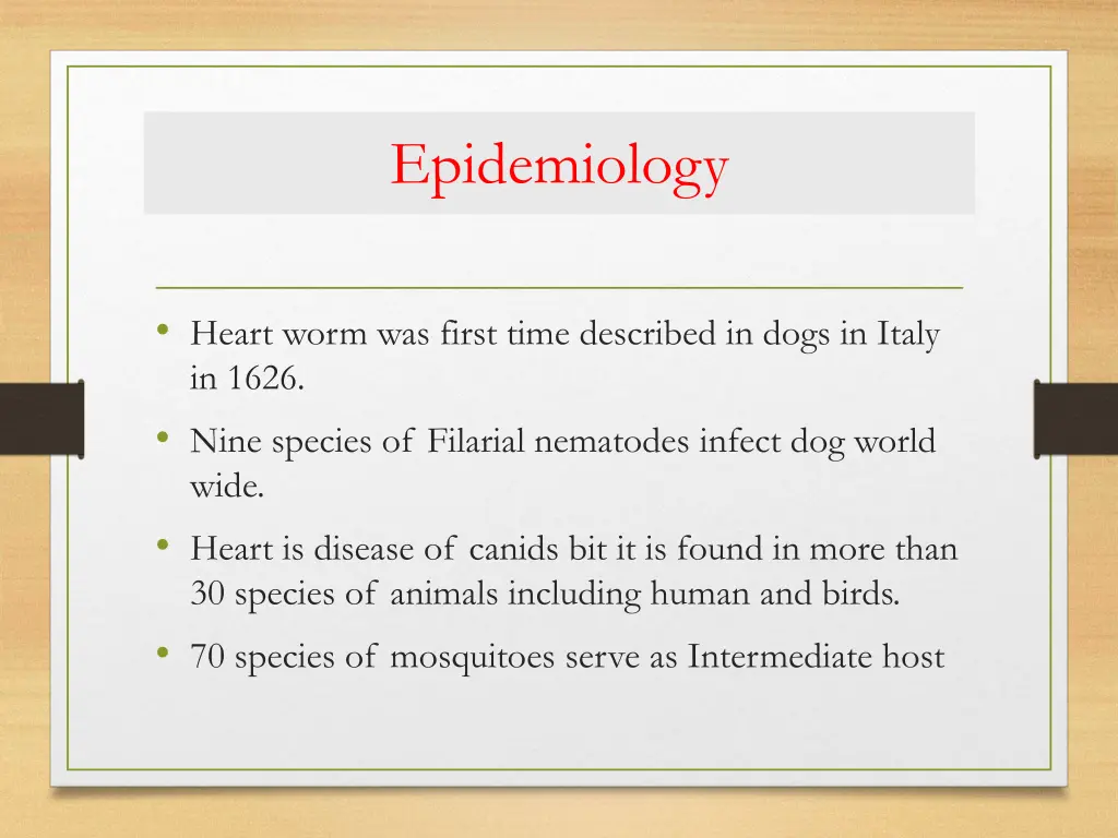 epidemiology