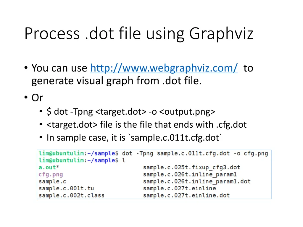 process dot file using graphviz