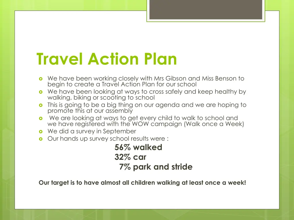 travel action plan