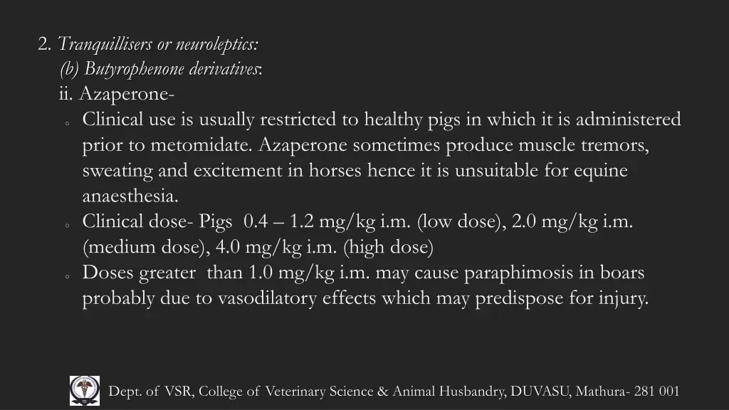 2 tranquillisers or neuroleptics b butyrophenone 2