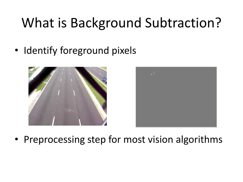 what is background subtraction