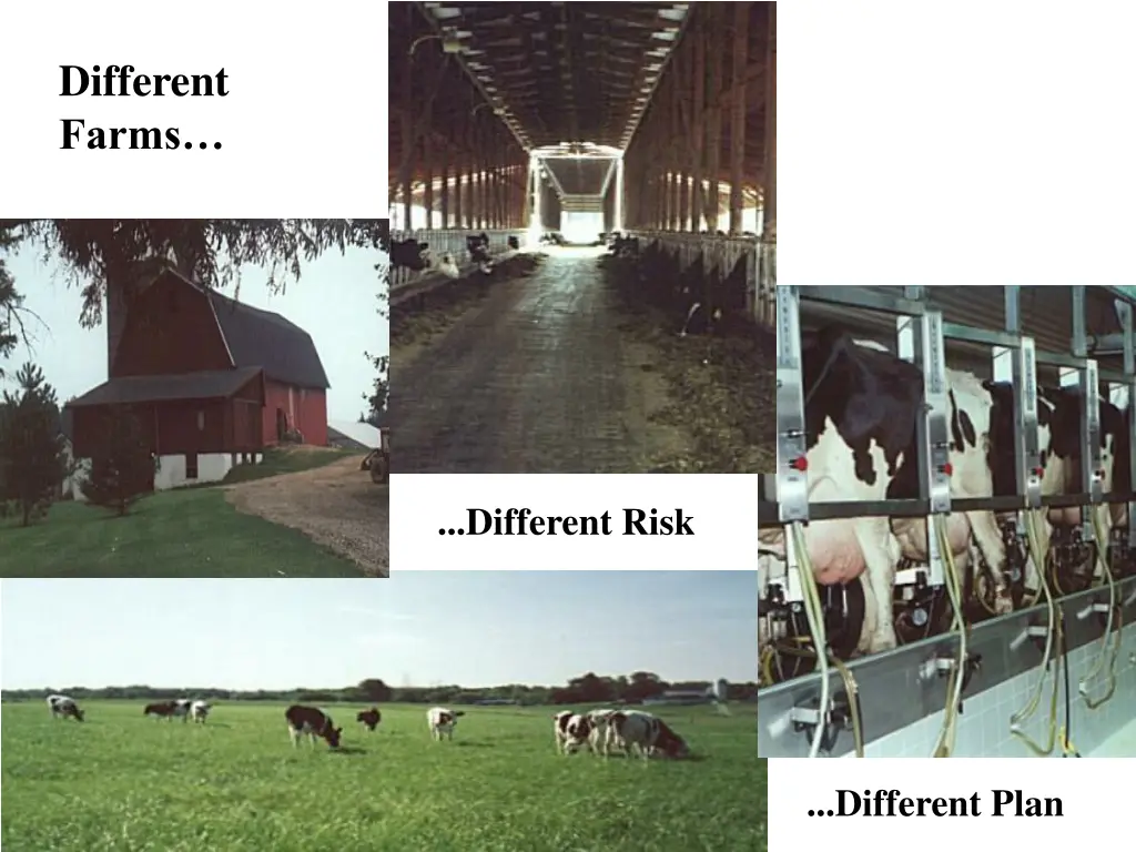 different farms