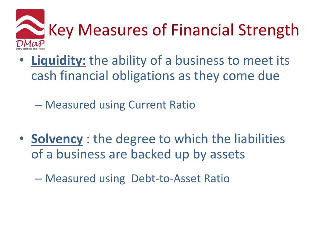 key measures of financial strength