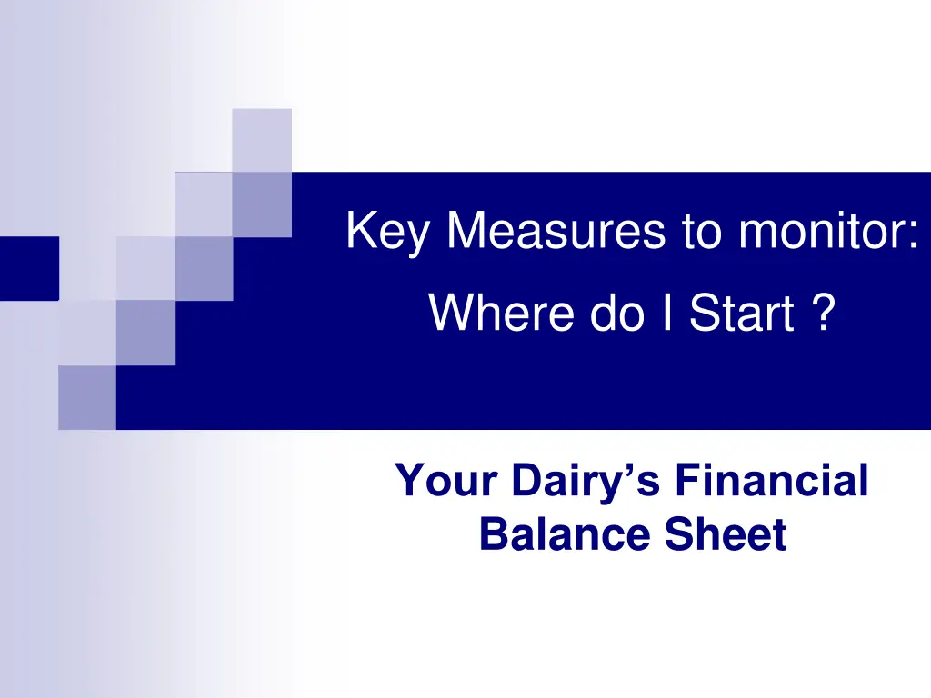key measures to monitor where do i start