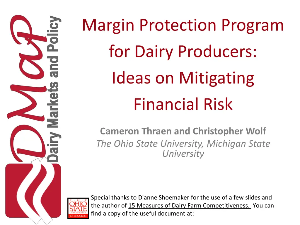 margin protection program for dairy producers 1