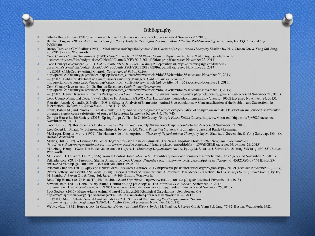 bibliography