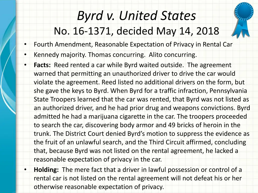 byrd v united states no 16 1371 decided
