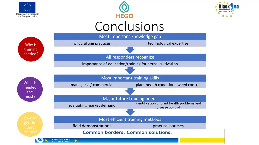conclusions most important knowledge gap