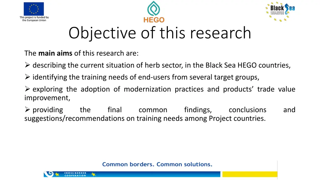 objective of this research