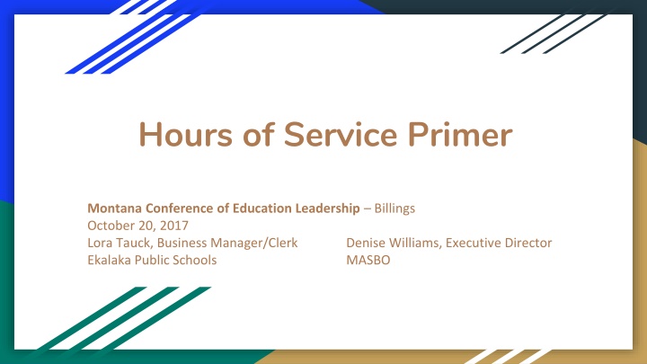 hours of service primer