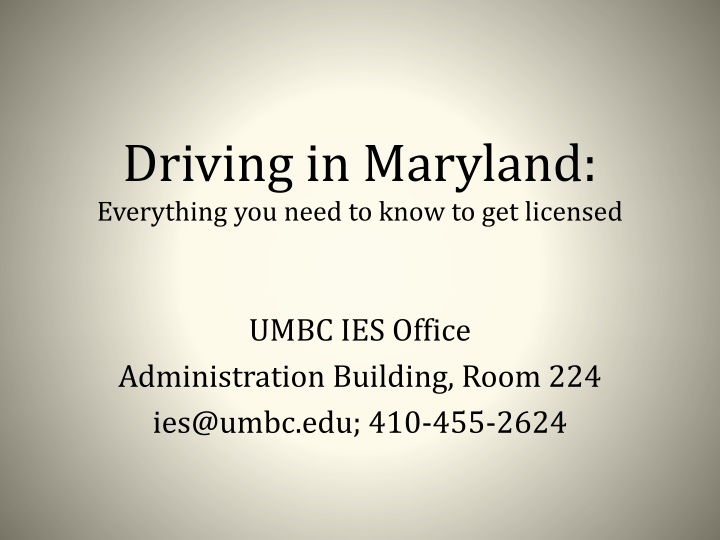 driving in maryland everything you need to know