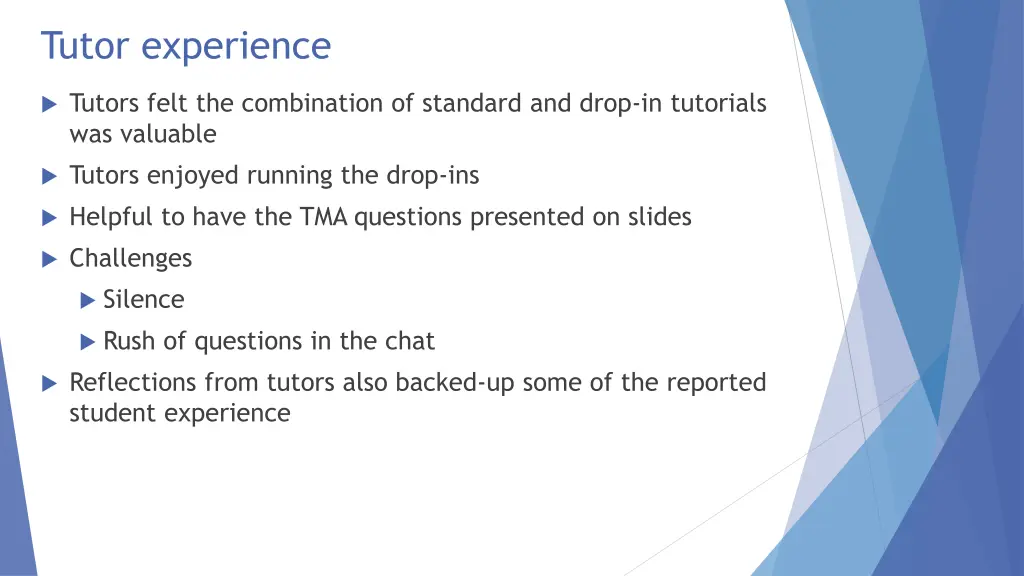 tutor experience