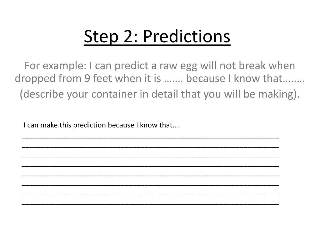 step 2 predictions