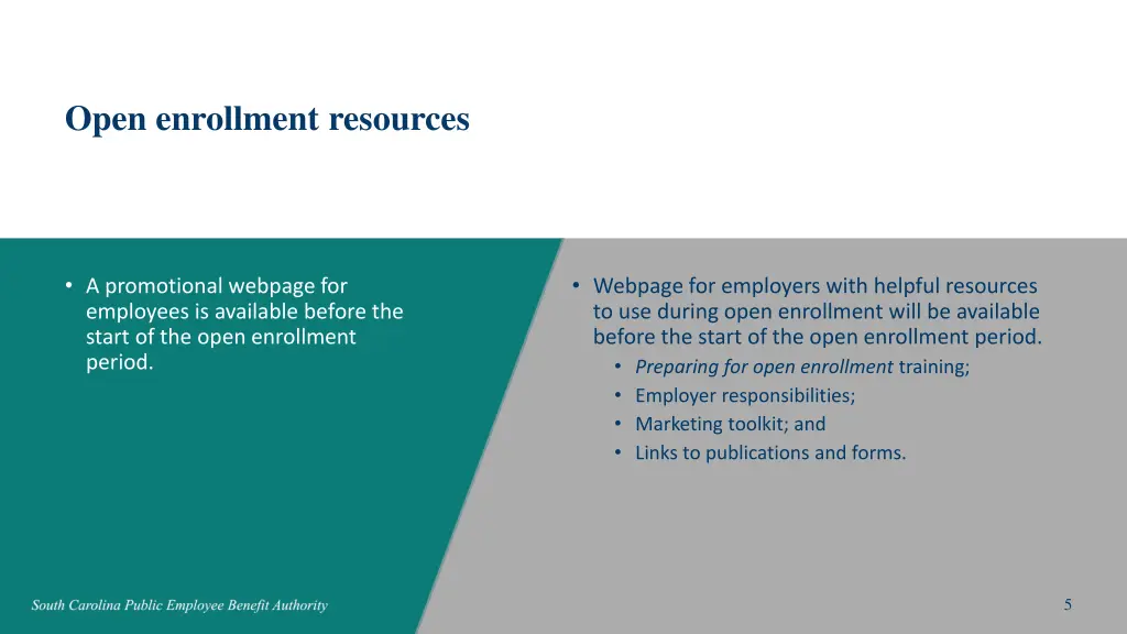 open enrollment resources