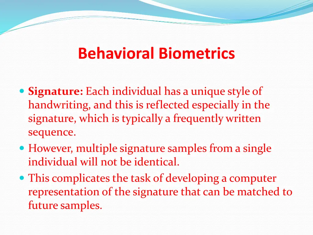 behavioral biometrics