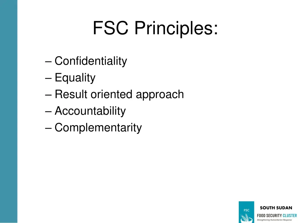 fsc principles