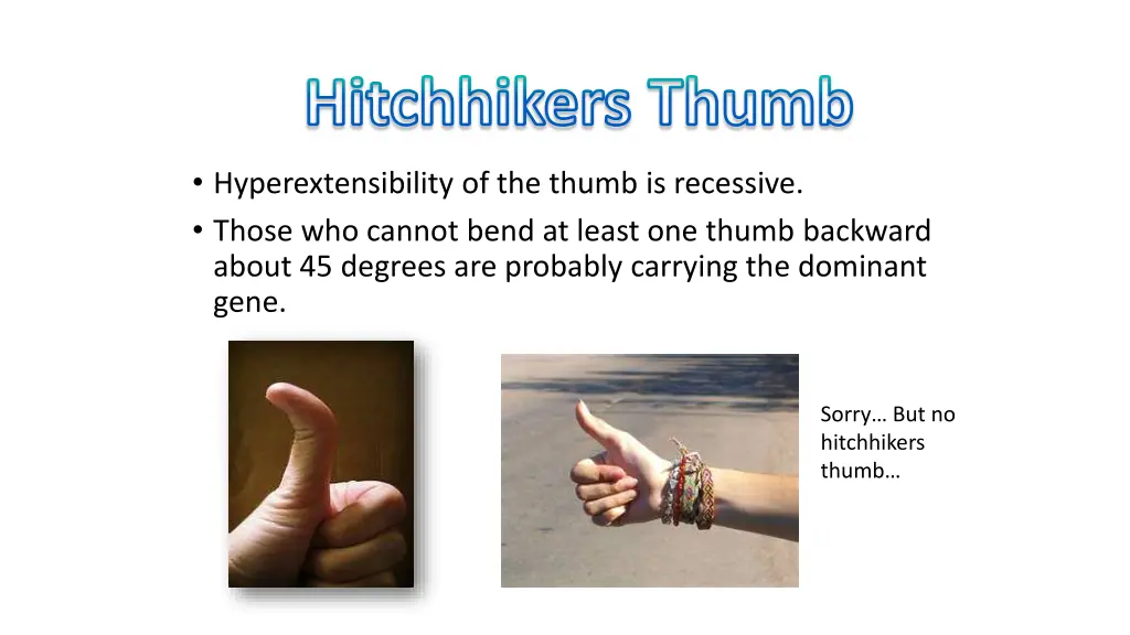hitchhikers thumb