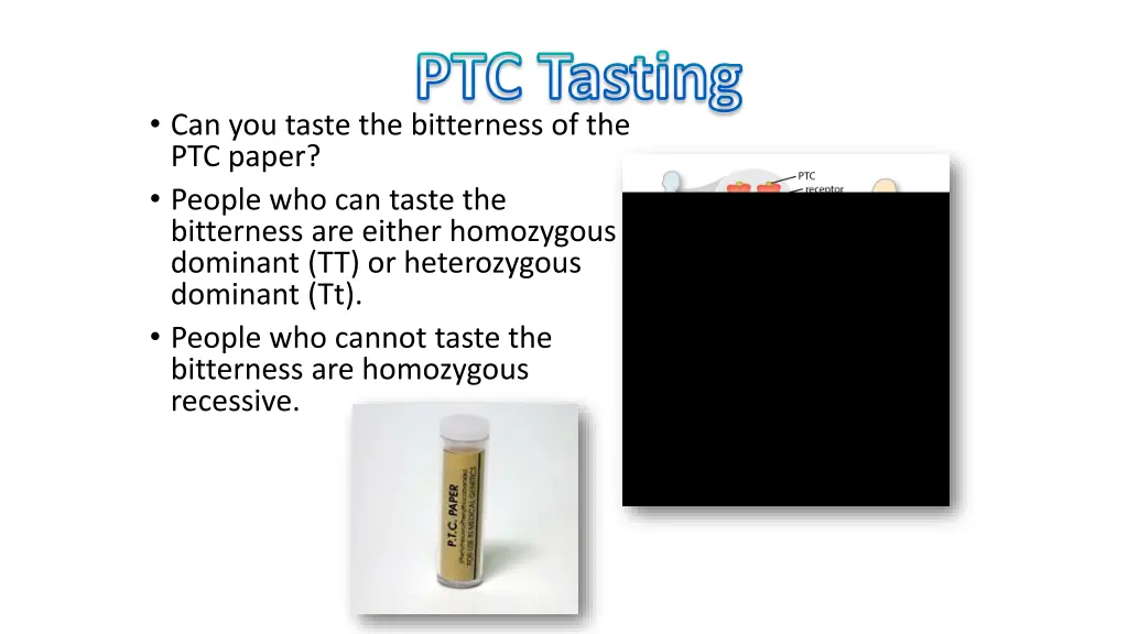 ptc tasting