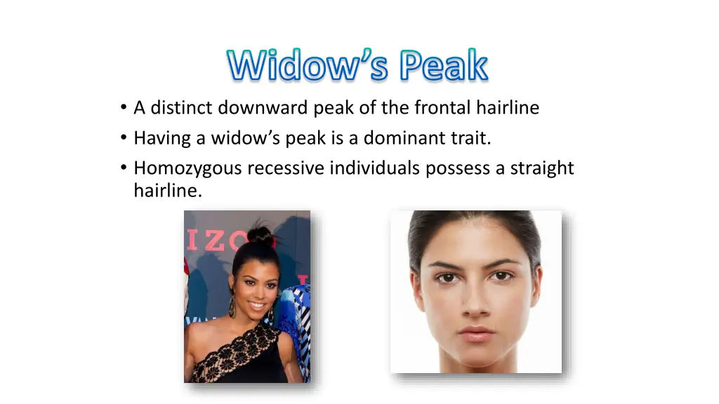 widow s peak