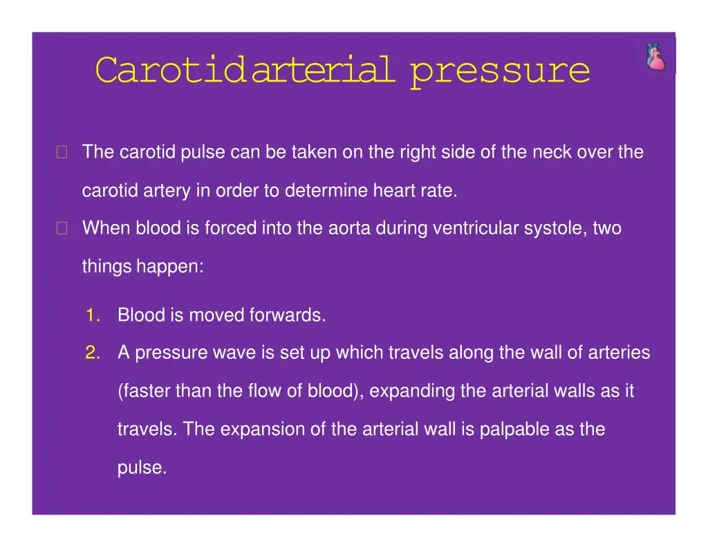carotidarterial pressure