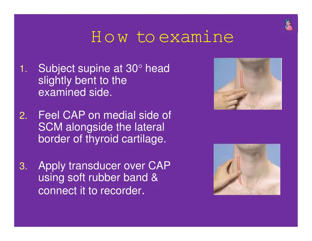 how toexamine