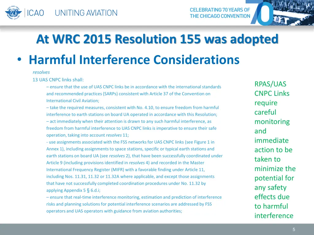 at wrc 2015 resolution 155 was adopted harmful