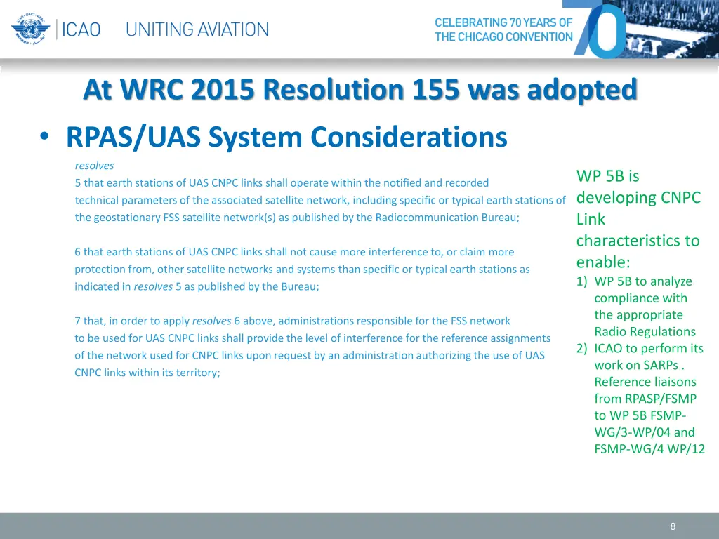 at wrc 2015 resolution 155 was adopted rpas