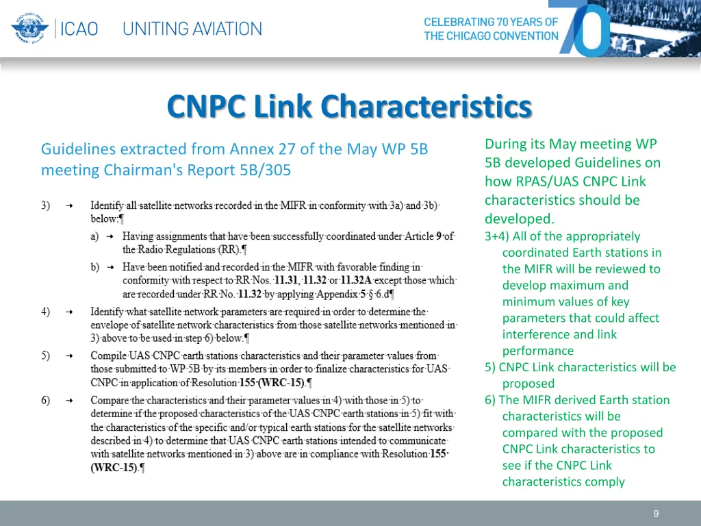 cnpc link characteristics