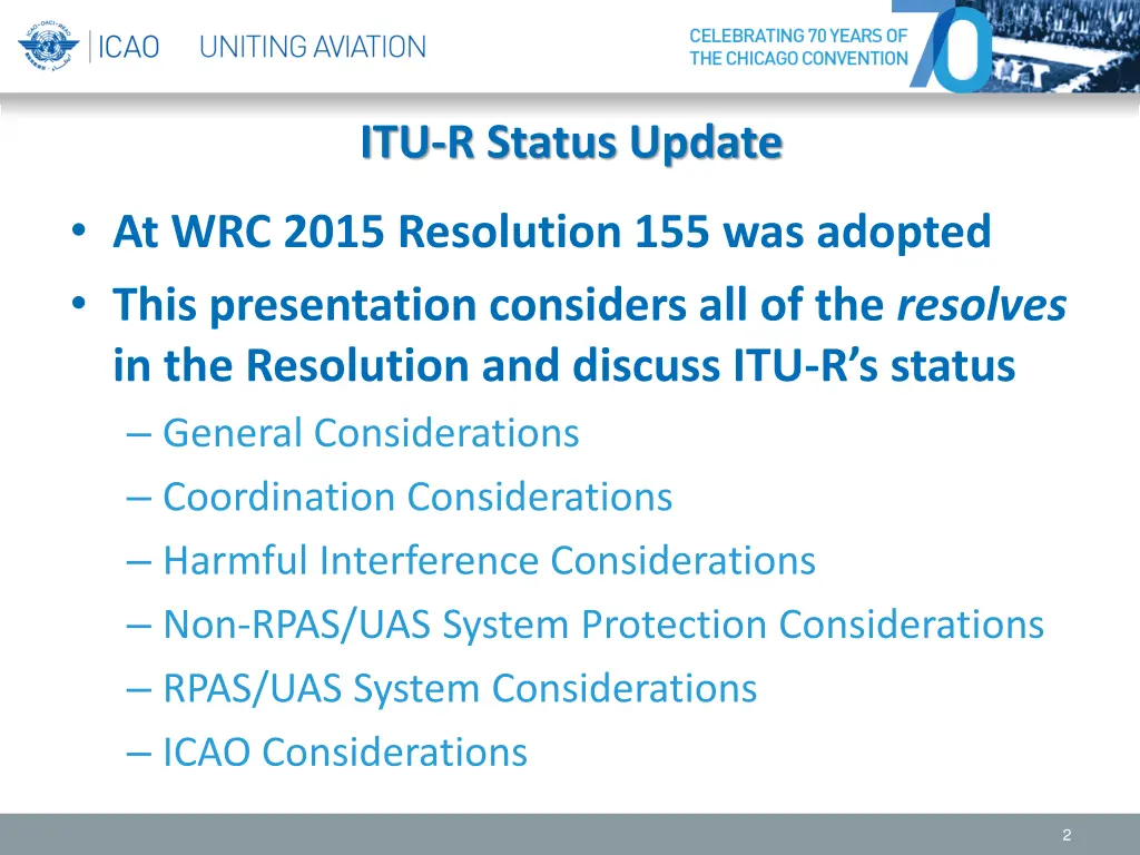 itu r status update