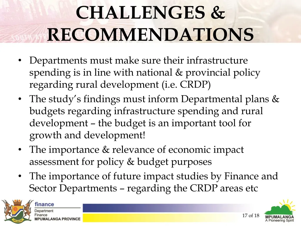 challenges recommendations 1