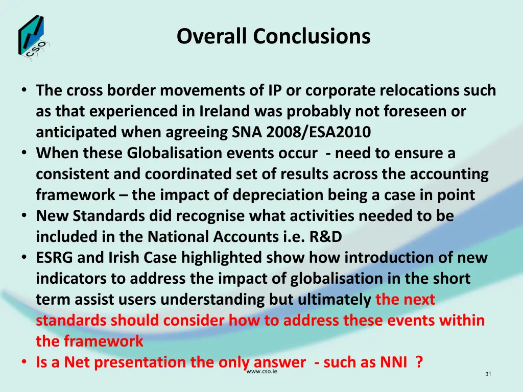 overall conclusions