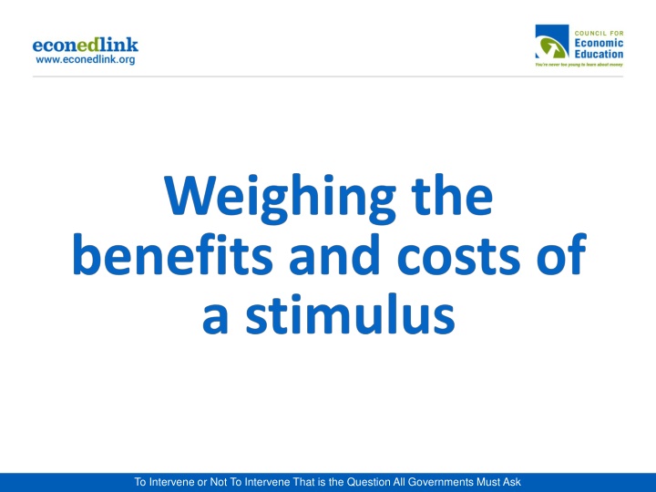 to intervene or not to intervene that