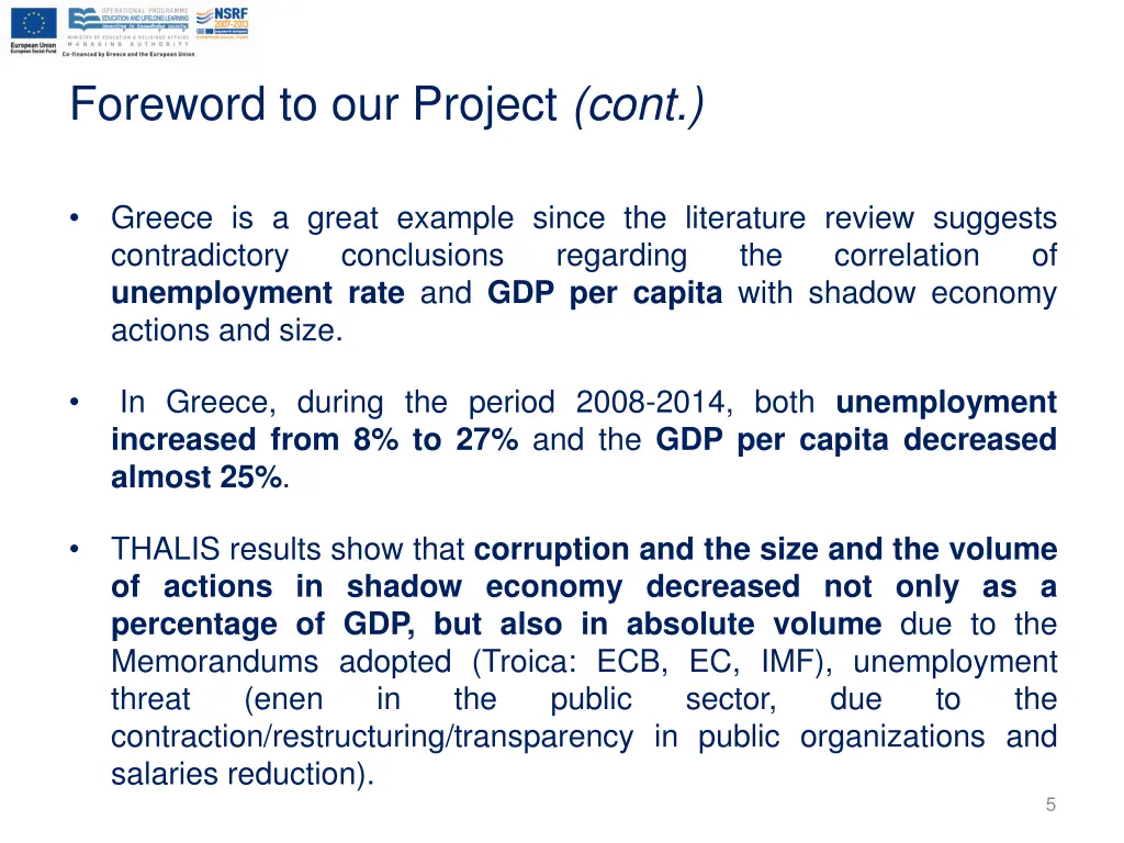 foreword to our project cont 1