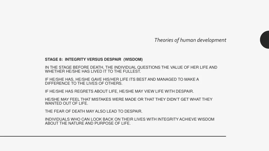 theories of human development 8
