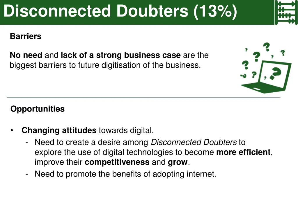 disconnected doubters 13 1