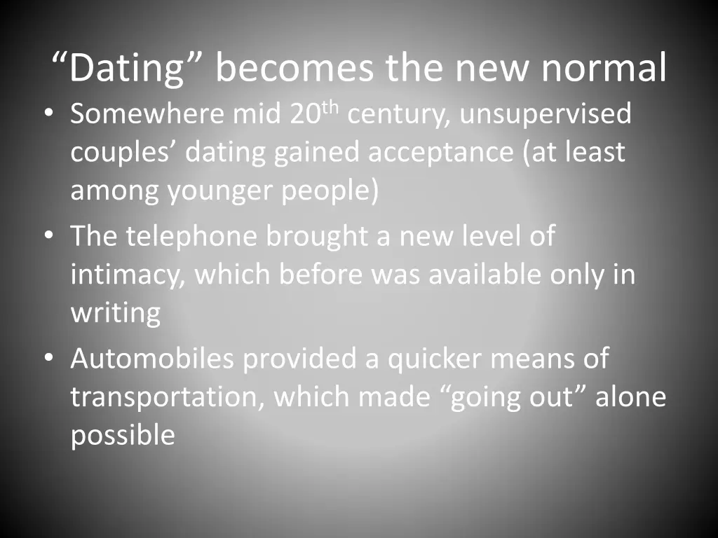 dating becomes the new normal somewhere