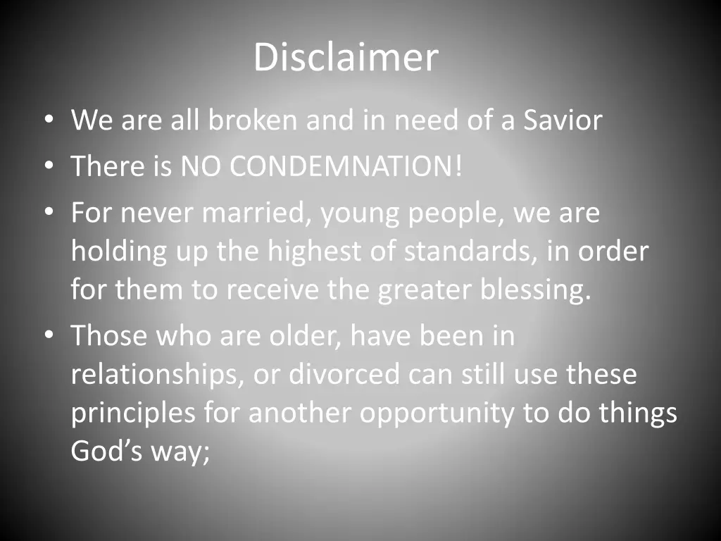 disclaimer