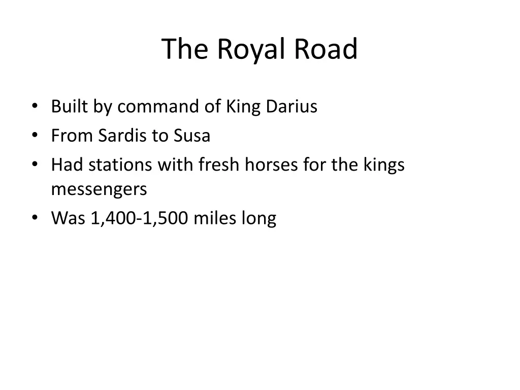 the royal road