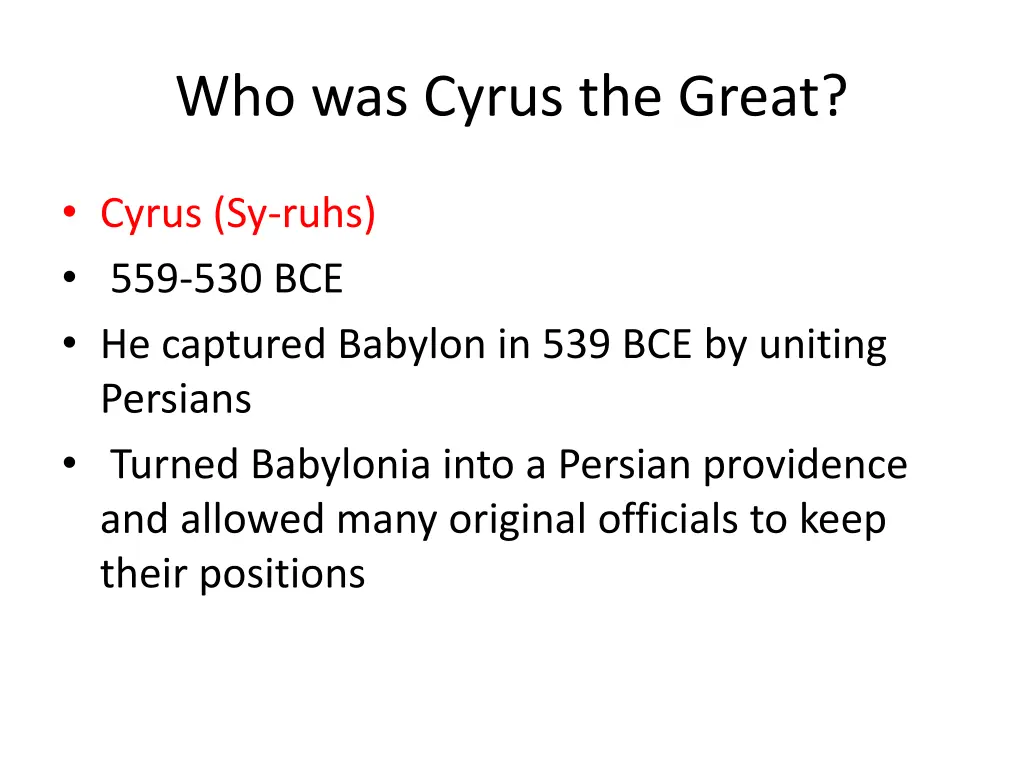 who was cyrus the great