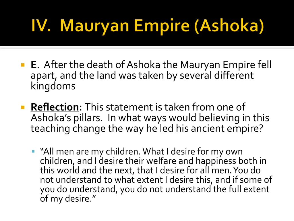 e after the death of ashokathe mauryan empire